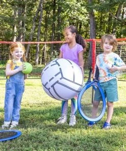 HearthSong Jumbo 3-in-1 Three-Way Game Set Featuring Badminton, Tennis and Volleyball for Kids -Lawn Games Sales unnamed file 4174