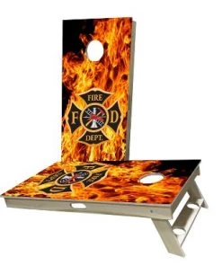 Skip's Garage Fire Department Cornhole Boards -Lawn Games Sales unnamed file 558