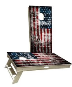 Skip's Garage Rustic American Flag Cornhole Boards -Lawn Games Sales unnamed file 588