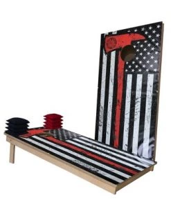 Skip's Garage USA Thin Red Line Axe Cornhole Boards -Lawn Games Sales unnamed file 597