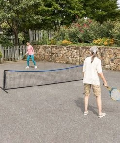 HearthSong Beginner's Portable Instant Street Tennis Game Set with Junior-Sized Net, Two Rackets and One Tennis Ball -Lawn Games Sales unnamed file 60