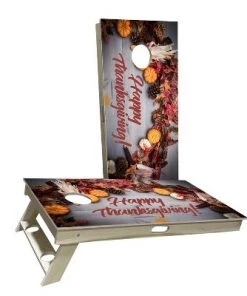 Skip's Garage Happy Thanksgiving Cornhole Boards -Lawn Games Sales unnamed file 612