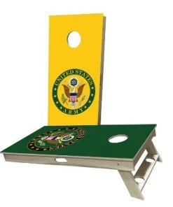 Skip's Garage US Army Yellow & Green Cornhole Boards -Lawn Games Sales unnamed file 713
