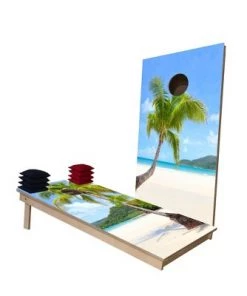 Skip's Garage Beach Paradise Cornhole Boards -Lawn Games Sales unnamed file 813