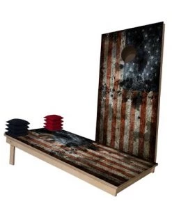 Skip's Garage American Flag Rustic Worn Cornhole Boards 10 Skip's Garage American Flag Rustic Worn Cornhole Boards -Lawn Games Sales unnamed file 843