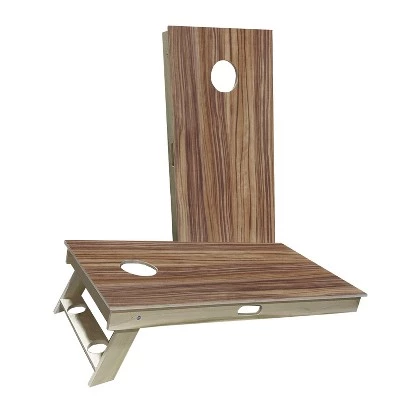 Skip's Garage Light Wood Grain Cornhole Boards 7 Skip's Garage Light Wood Grain Cornhole Boards - Image 5