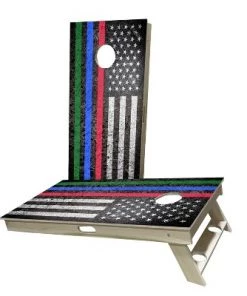 Skip's Garage USA Red Blue & Green Line Cornhole Boards -Lawn Games Sales unnamed file 870