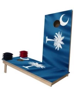 Skip's Garage South Carolina Flag Cornhole Boards -Lawn Games Sales unnamed file 885