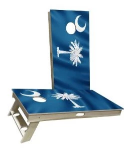 Skip's Garage South Carolina Flag Cornhole Boards -Lawn Games Sales unnamed file 888