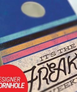 Skip's Garage Freakin Weekend Cornhole Board Set, Includes 2 Boards, 8 Bags + Optional Accessories