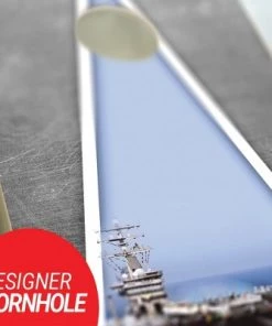 Skip's Garage US Navy Cornhole Board Set, Includes 2 Boards, 8 Bags + Optional Accessories