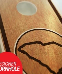 Skip's Garage South Carolina State Cornhole Board Set, Includes 2 Boards, 8 Bags + Optional Accessories